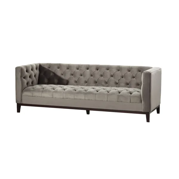 Pohovka Velvet Elite grey pre 3 osoby