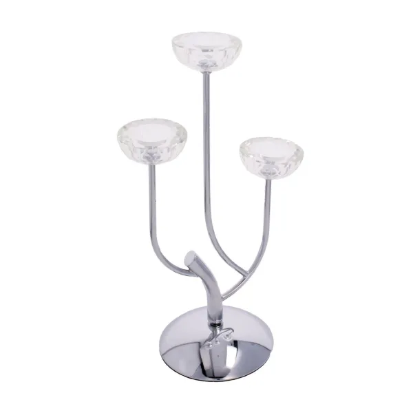 Svietnik Elisabeth silver wys. 44,5cm