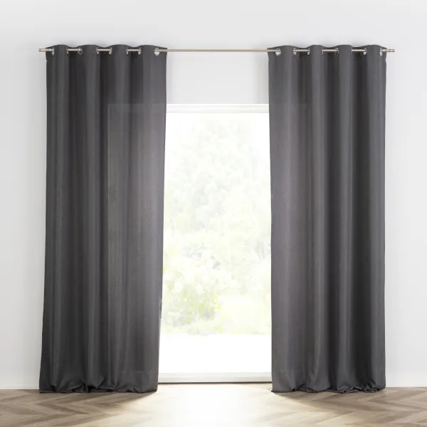Záves BASIC s kolieskami 140x280 cm tmavosivy 1 ks.