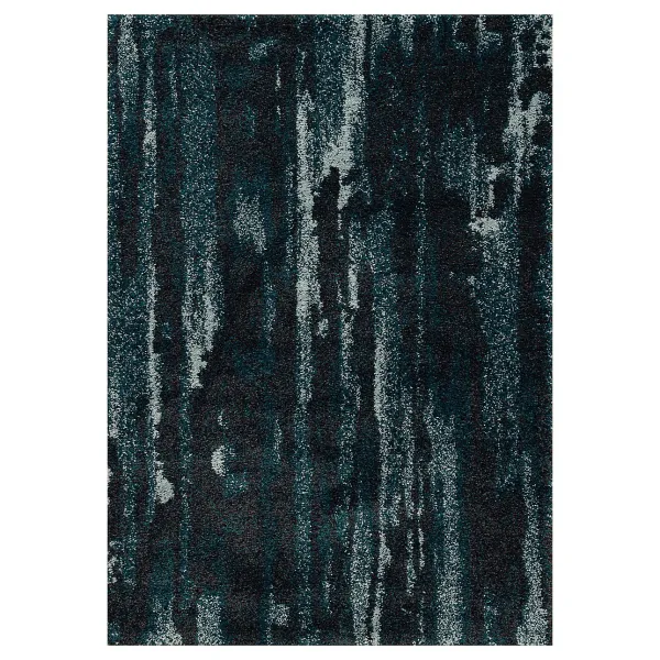 Koberec Softness near black/peacock blue 120x170cm