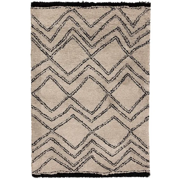 Koberec Royal Nomadic sand/black 120x170cm