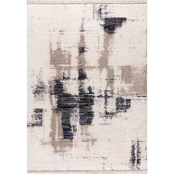 Koberec Boho krémová/modrá 200x290cm