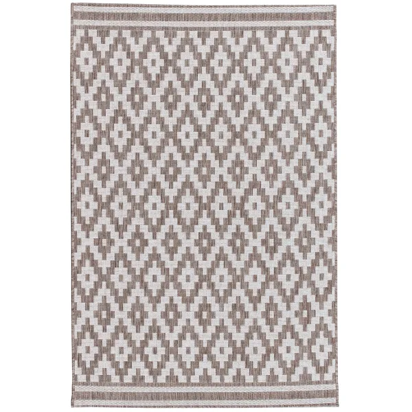 Koberec Modern Rhombs mink/beige 160 x 230 cm