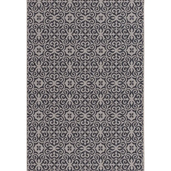 Koberec Modern Etno pieskovo antracitový, 200x290cm