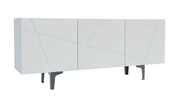 FANCY TV stolík, biely