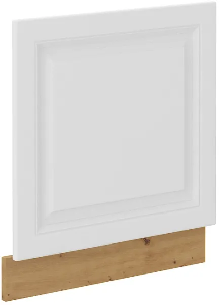 STELLA ZM 570X596 dvierka na umývačku riadu, biela/dub Artisan