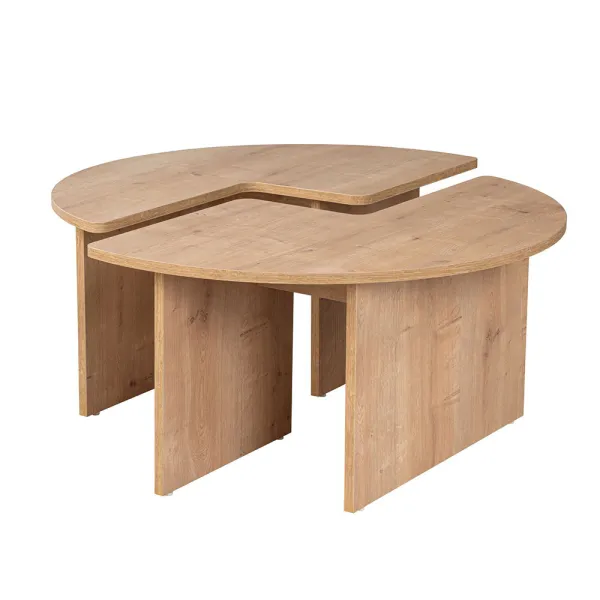 Kruhový konferenčný stolík 90x41cm, Dub