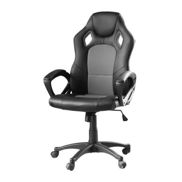 Gamer stolička Basic s farebnou opierkou, sivá