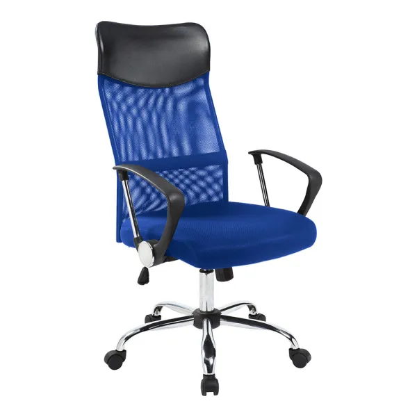 Ergonomické kancelárske kreslo s vysokou opierkou, 3 rôzne farby- modré