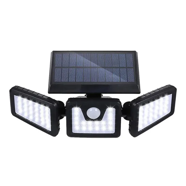 3- panelová otočná solárna lampa