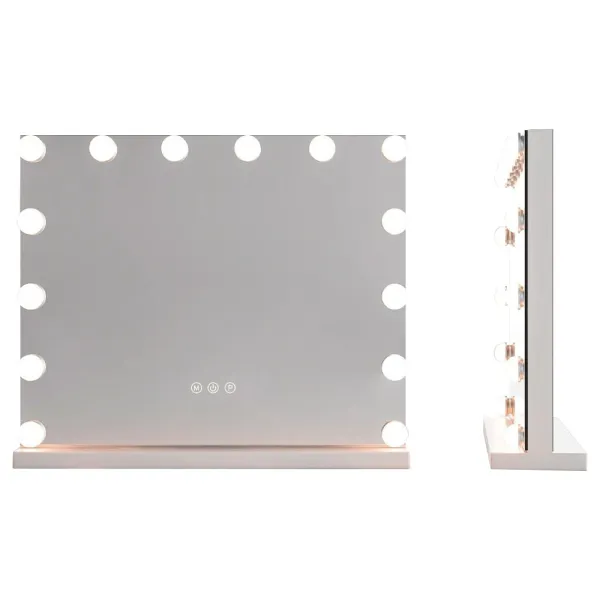 Stolný kozmetický zrkadlo s LED osvetlením