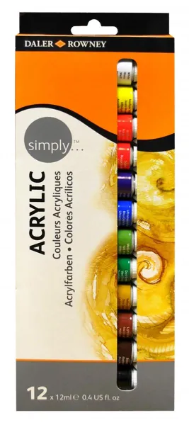 SMPL sada akrylových farieb 12x12ml