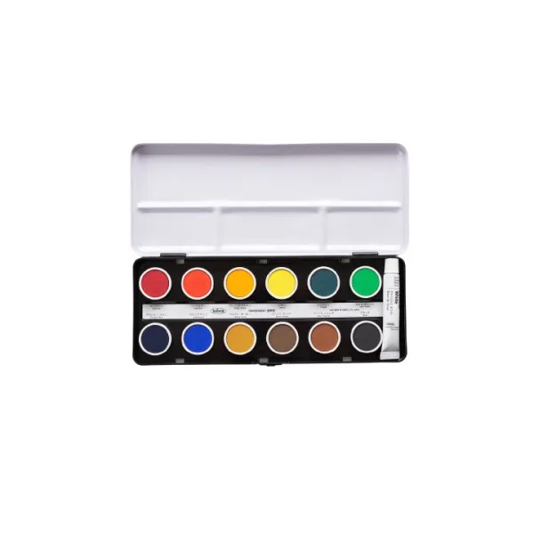 Sada akvarelových farieb Cake Colors Transparent - Holbein - 12 ks