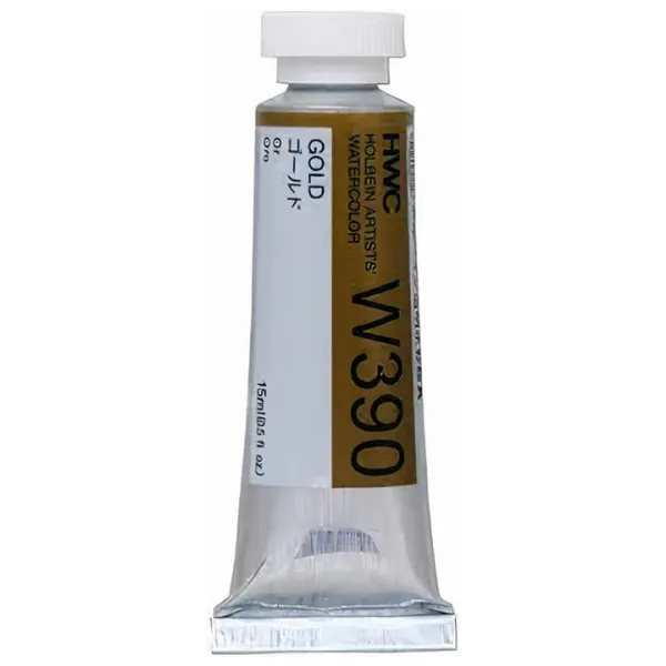 Profesionálne akvarelové farby Holbein Artists 15 ml  | zlaté a strieborné - zlatá