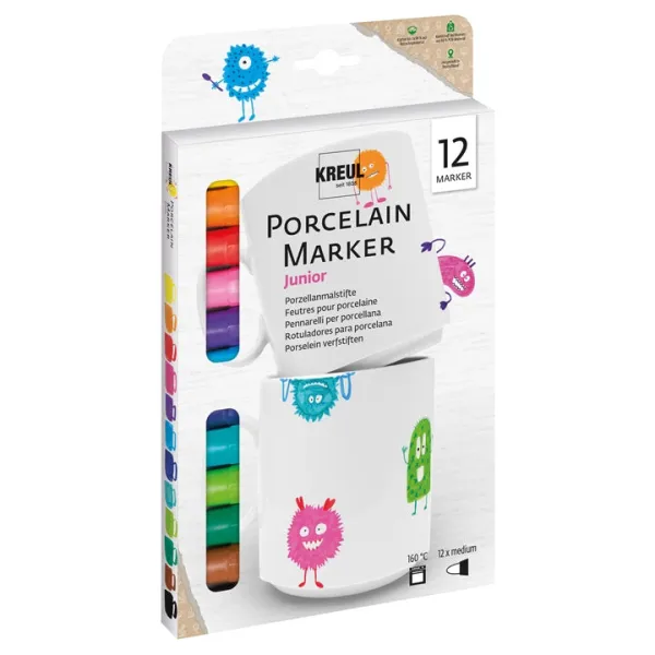 Sada fixiek na porcelán 12 ks