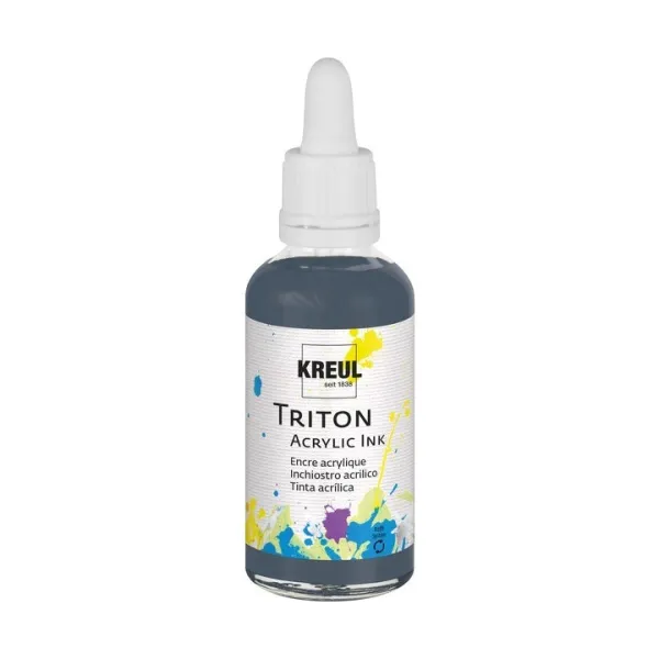 Akrylový atrament Triton 40 ml - KREUL - grafitová