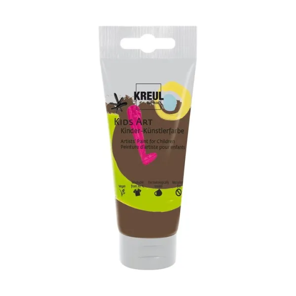 Farby pre deti KREUL 75 ml - tmavohnedá