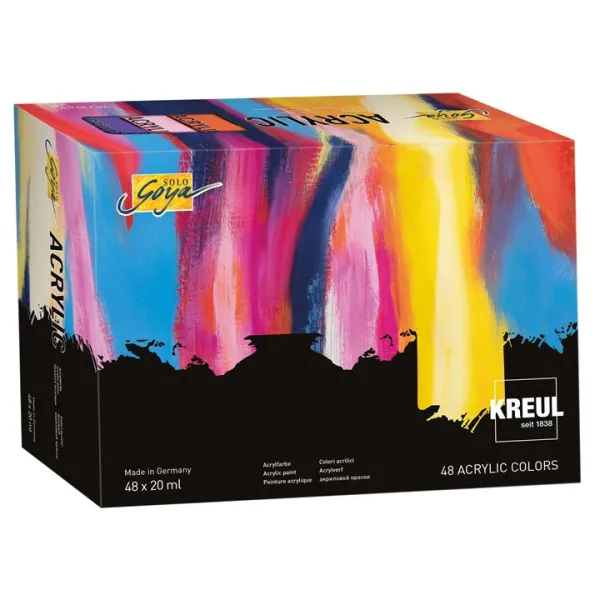 Sada akrylových farieb  Solo Goya KREUL 48 x 20 ml