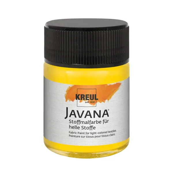Farba na svetlý textil JAVANA 50 ml - zlatá žltá