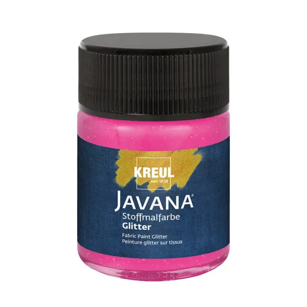 Farba na textil JAVANA trblietavá 50 ml - Ruby Red