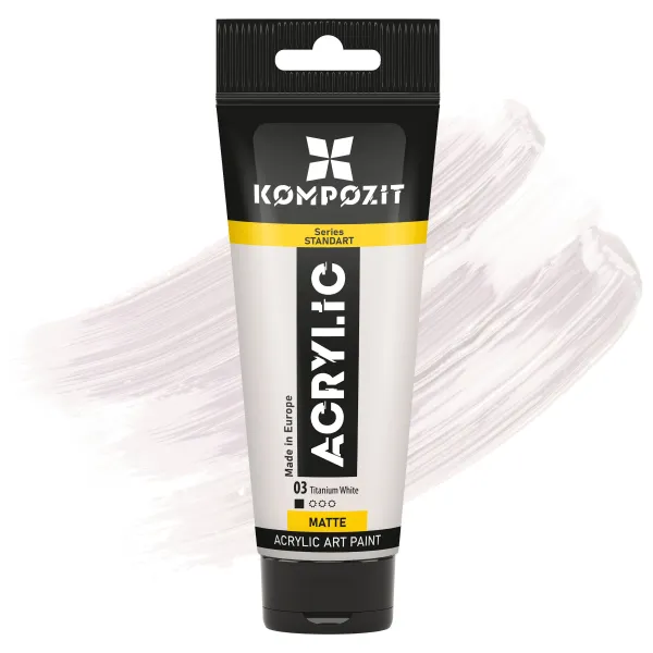 Akrylová farba STANDART Kompozit 75 ml - 03 Titánová biela