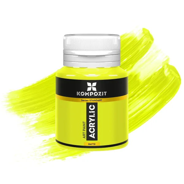 Akrylová farba STANDART Kompozit Fluorescent 20 ml - 111 Fluorescenčná limetková zelená
