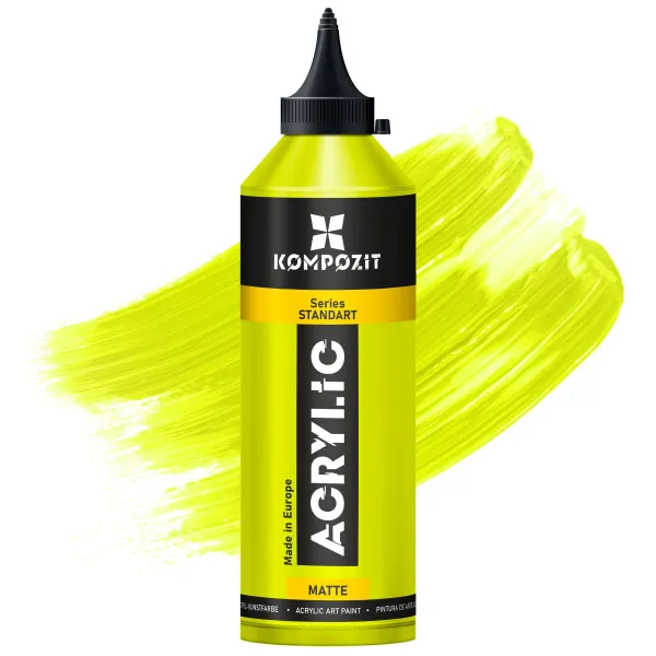 Akrylová farba Kompozit STANDART Fluorescent 500 ml - 111 Fluorescenčná limetková zelená