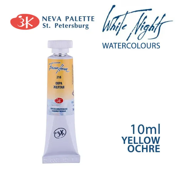 Akvarelová farba White Nights 10 ml - Yellow ochre
