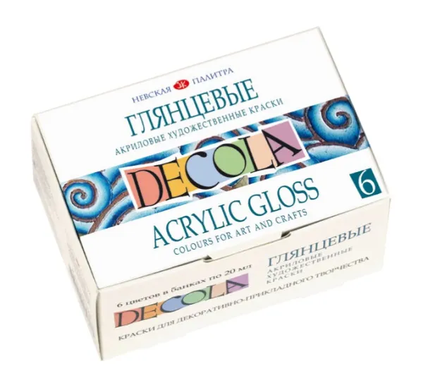 Akrylové farby DECOLA lesklé - 6x20 ml