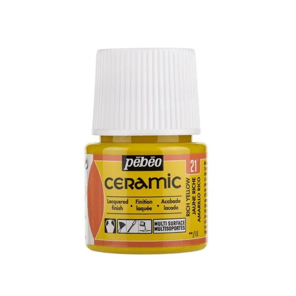 Farba na keramiku Pebeo Ceramic 45 ml - biela