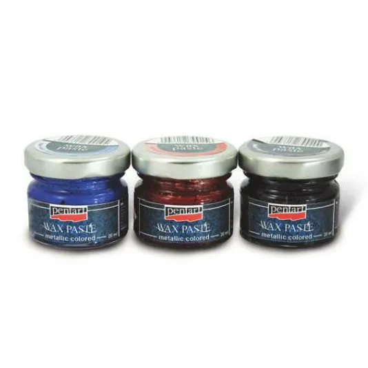 Metalická farebná vosková pasta 20 ml - 26680 metalická červená