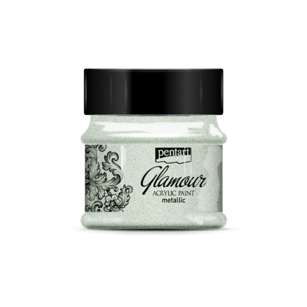 Akrylová farba Glamour metalická 50ml - 29394 platinová