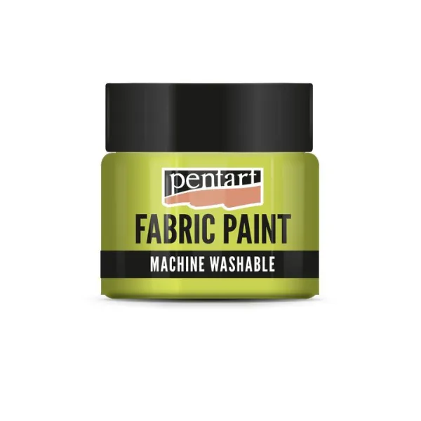 Farba na textil svietiaca v tme Pentart 30 ml - žltá