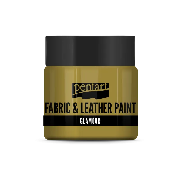 Pentart glamour farba na textil a kožu 50 ml - zlatá