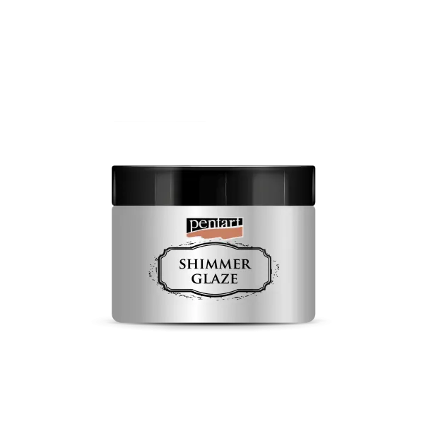 Trblietavá glazúra Pentart Junior Paints Shimmer Glaze 150 ml - strieborná
