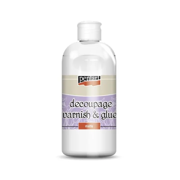 Matný lak a lepidlo na dekupáž Pentart 500 ml