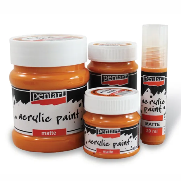 Matná akrylová farba Pentart 50 ml - 1018 - červená