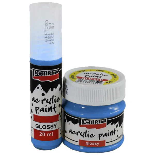 Lesklá akrylová farba Pentart 20 ml - 120 modrá