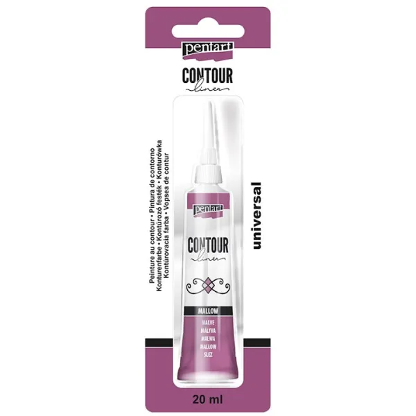Kontúrovacia farba Pentart 20 ml - mallow