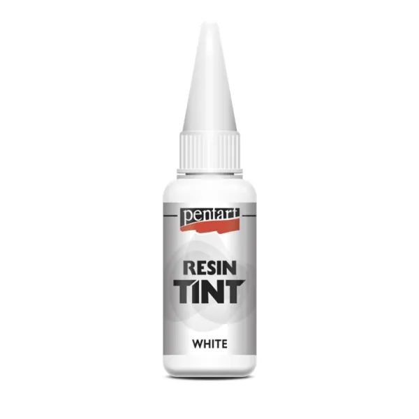 Farbiaci atrament do živice - 20 ml - biela