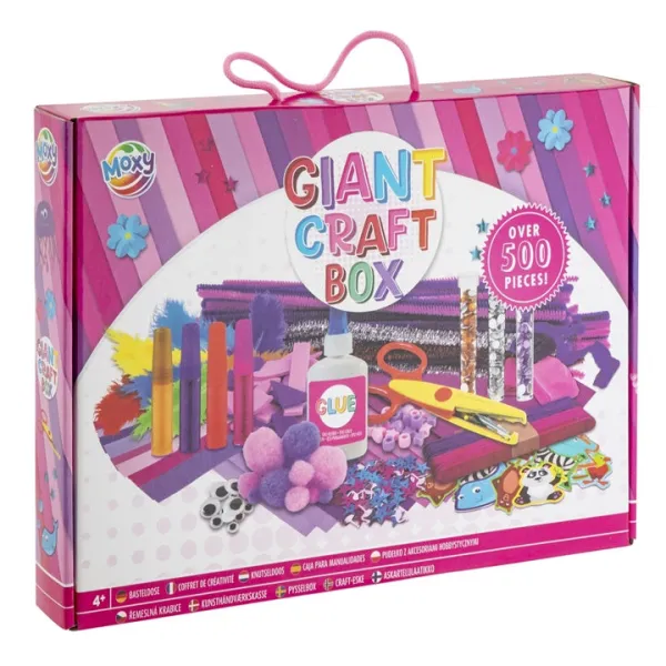 Kreatívna sada Giant Craft Box 500 ks ružová