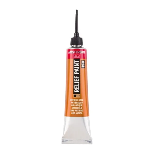 Kontúra AMSTERDAM Relief Paint 20 ml - antická zlatá