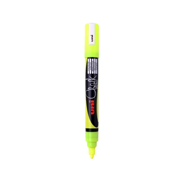 Kriedový popisovač UNI POSCA PWE-5M 1.8 - 2.5 mm - fluo žltá