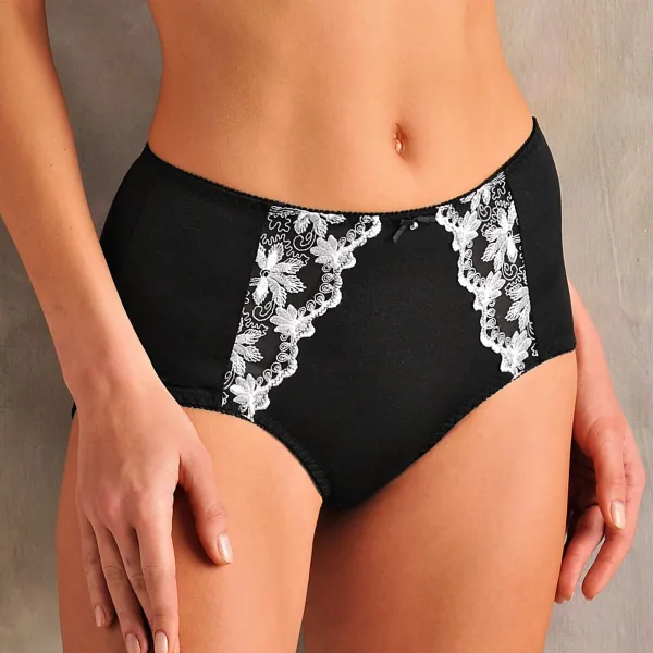 Zoštíhľovacie nohavičky Calenca zn. Confidence Lingerie® s vyšívanou čipkou a efektom plochého brucha