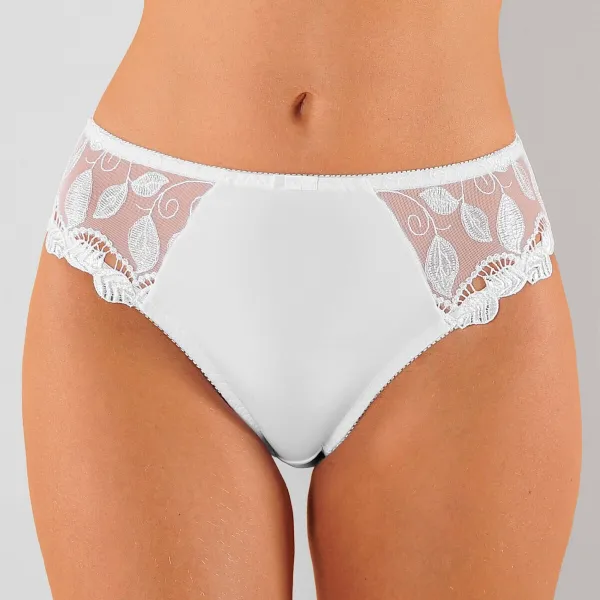 Súprava 2 klasických nohavičiek Rima zn. Confidence Lingerie® z mikrovlákna a vyšívaného tylu