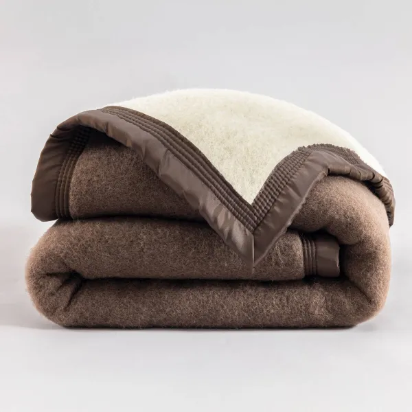 Dvojfarebná vlnená prikrývka 800g/m2