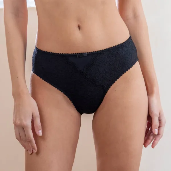 Súprava 2 midi nohavičiek  Guspini zn. Confidence Lingerie® z čipky a tylu