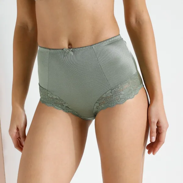 Súprava 2 zoštíhľovacích nohavičiek Avila  zn. Confidence Lingerie® zo saténového úpletu s čipkou