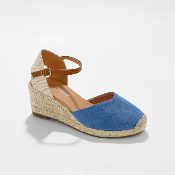 Remienkové espadrilky na klinovom podpätku