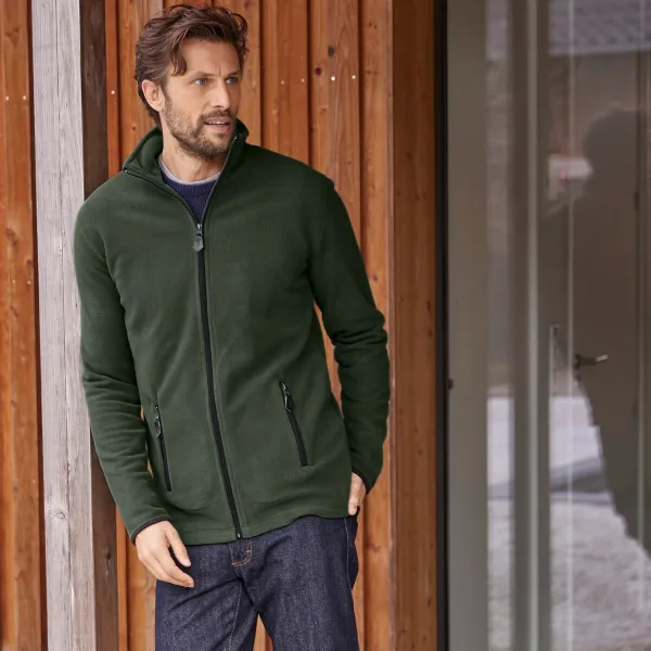 Bunda na zips, z mikrofleece